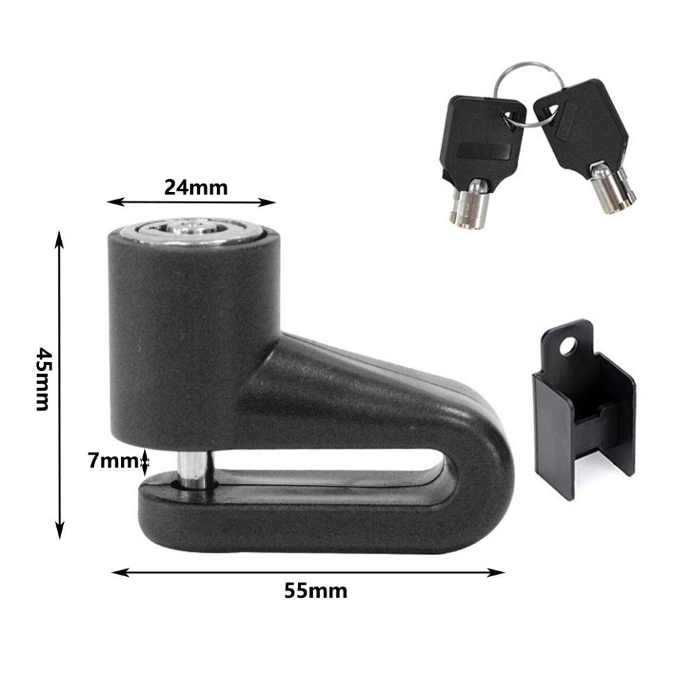 Key Lock Bike Lock Steel Wire Scooter Lock Portable Bicycle Disc Brake Lock Mountain Bike