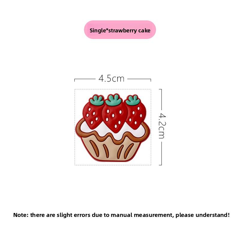 Мягкий резиновый торт, Магнит на холодильник, Магнитная наклейка, Пончик, Креативная мультяшная магнитная наклейка, Мороженое