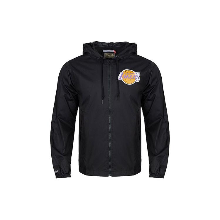 Mitchell Ness Jackets Men's Black Hooded Moderate Other FLZPMG18045-LALBLCK