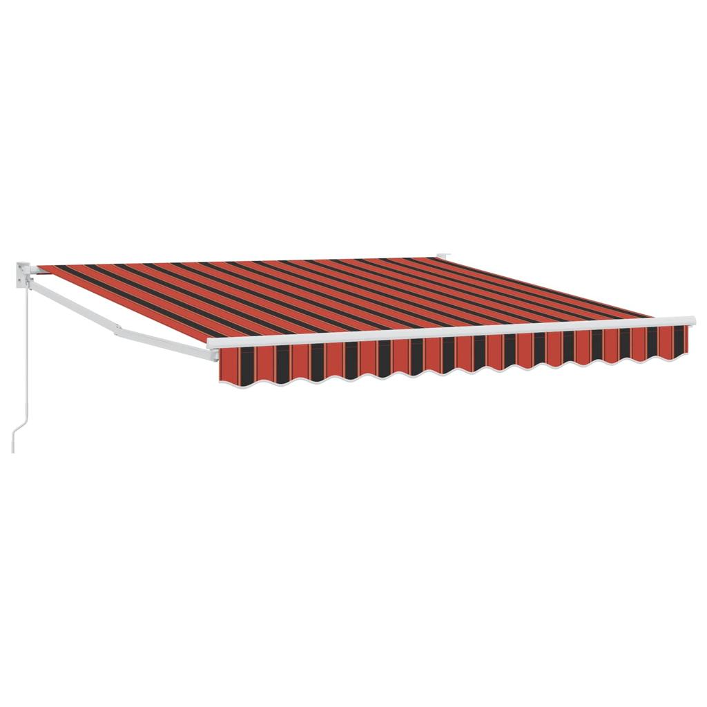 Retractable Awning Orange and Brown 300 x 250 cm