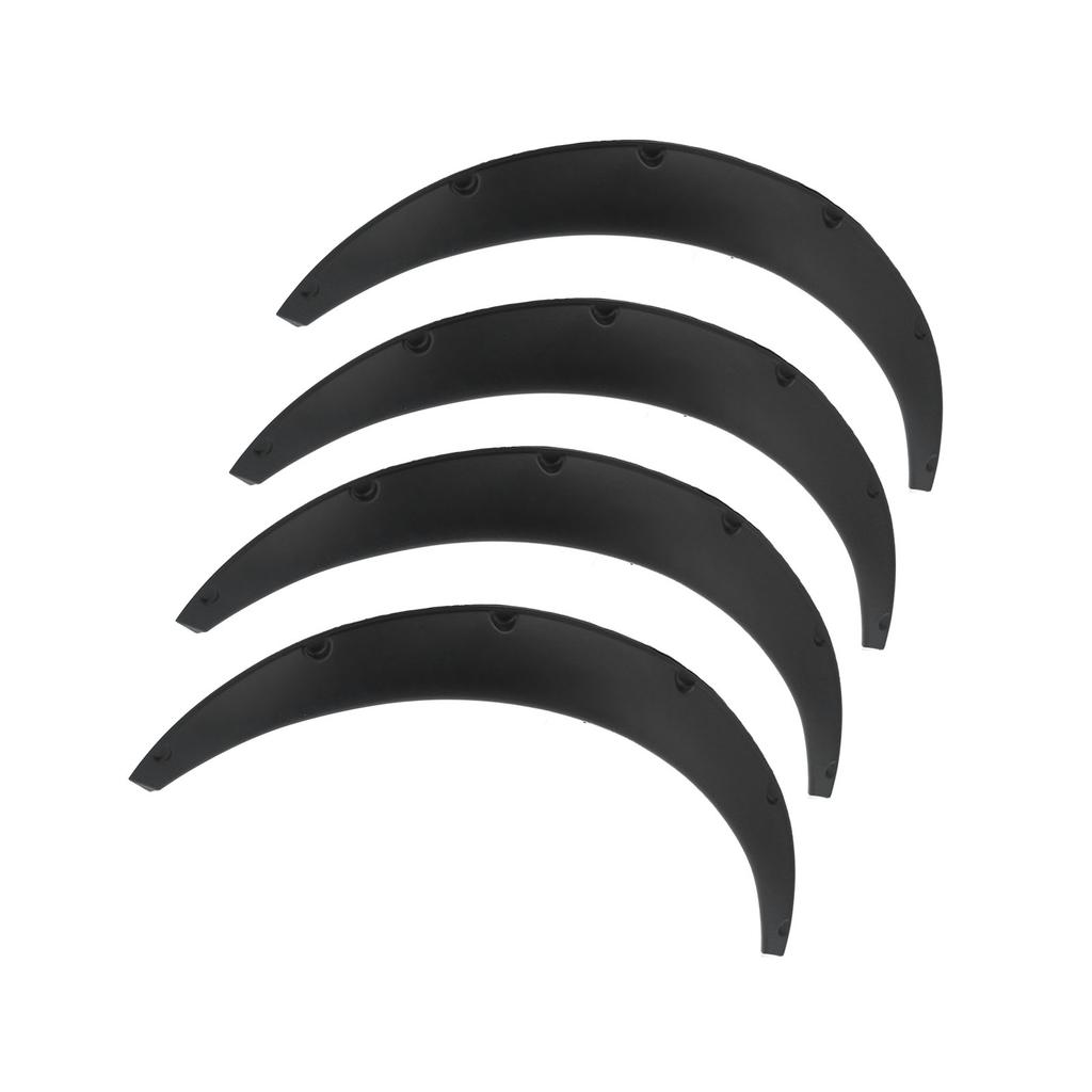 4pcs Wheel Eyebrow Protector Flexible PP Widened Decorative Wheel Arches Lips Universal for Car110mm   4.3in