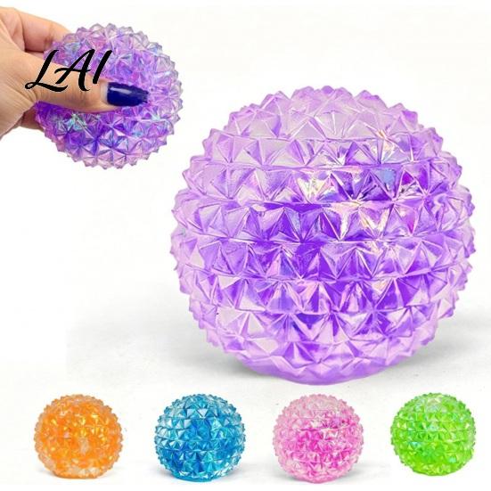 Calming Hand Toy Anxiety Relief Spiky Stress Ball Soft Stretchy Squeeze Ball Sensory Toy Portable Textured Pinch Fidget for Kids Adults Exercise