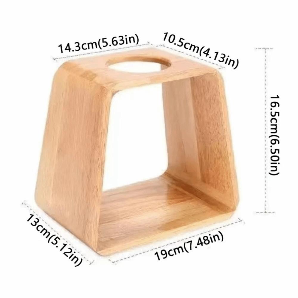 Vintage Teapot Insulation Rack Solid Wood Coffee Holder Universal Teapot Heating Base Coffee Shop
