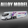 1/32 Semi Container Truck Transport Vehicle Truck Alloy Toy Car Model Sound and Light Children's Toy Collectibles Gift