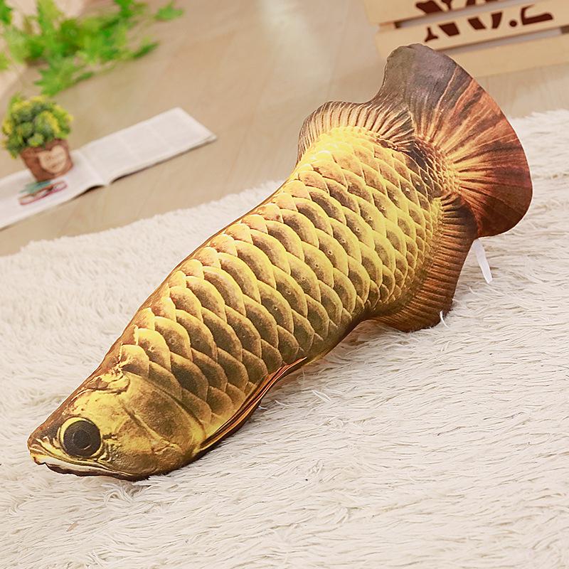 Plush Catnip Fish Toy & Teasing Stick for Cats
