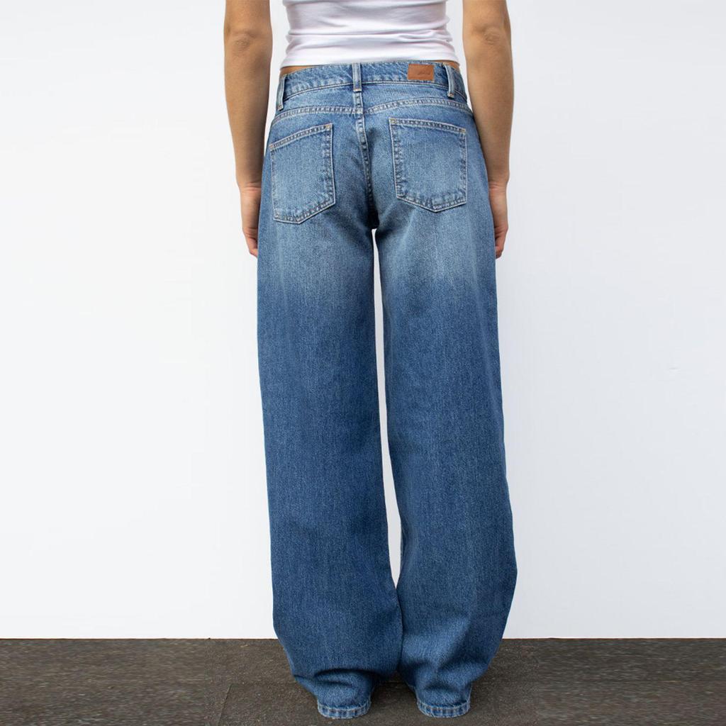 European & American Washed High Waist Wide Leg Jeans