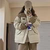 Autumn Winter Down Cotton Jacket Coat Women's Stand Parkas Loose Thickening  Female Students Korean Outerwear