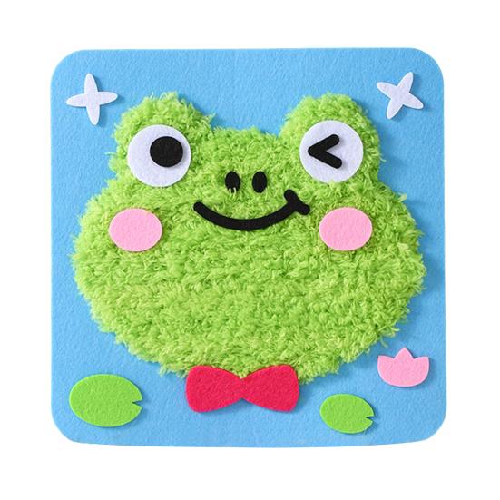 1 комплект, набор для вышивки кукол с мультяшными животными, набор для шитья своими руками для начинающих детей и взрослых, набор для шитья из пряжи «Обезьяна, тигр, кошка, панда, лев, слон, олень, свинья, утка»