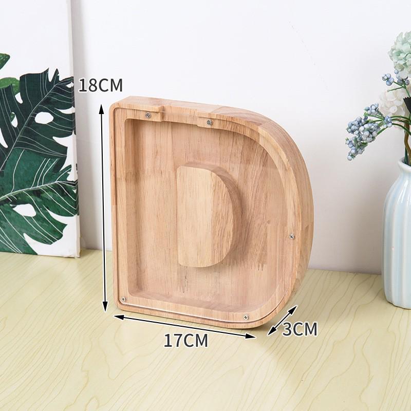 Деревянная и акриловая копилка для детей с алфавитом - прозрачный дизайн животных