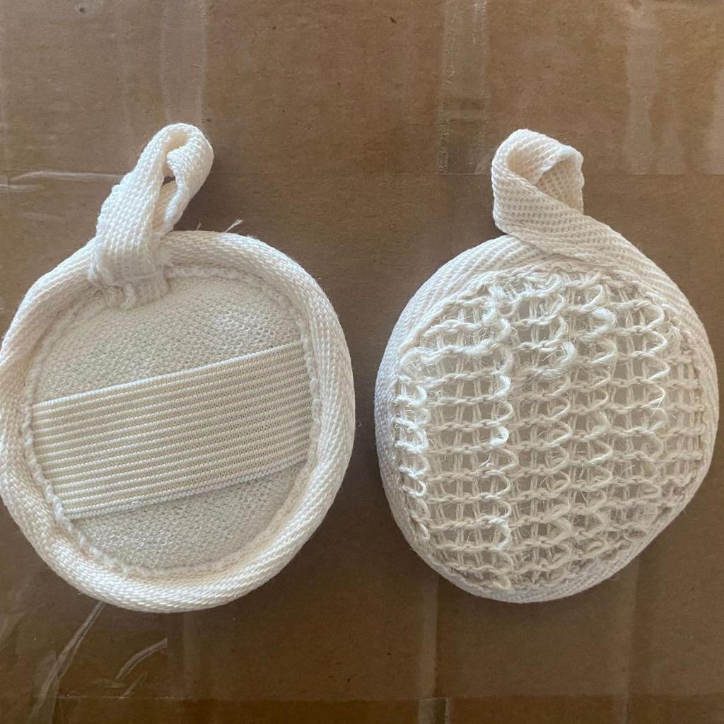 Летние мочалки для душа из люфы: Хлопковая и льняная мочалка для спины с точечным дизайном