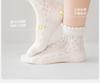 Children's socks summer thin style girls' mesh socks girls' solid color summer girls' baby midsole socks spring and summer style pure cotton