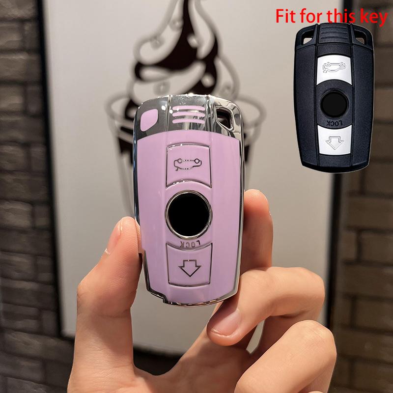 Мягкий чехол для дистанционного ключа из ТПУ для BMW X1 X5 X6 Z4 E90 E60 E70 E87 3 5 6 Series M3 M5, держатель в виде ракушки, аксессуары для брелоков