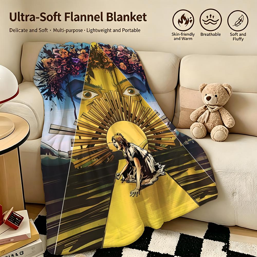 movie M-Midsommar-r Throw Warm Soft Flannel Blanket, Multi-use for Sofa Bed Camping Travel Nap