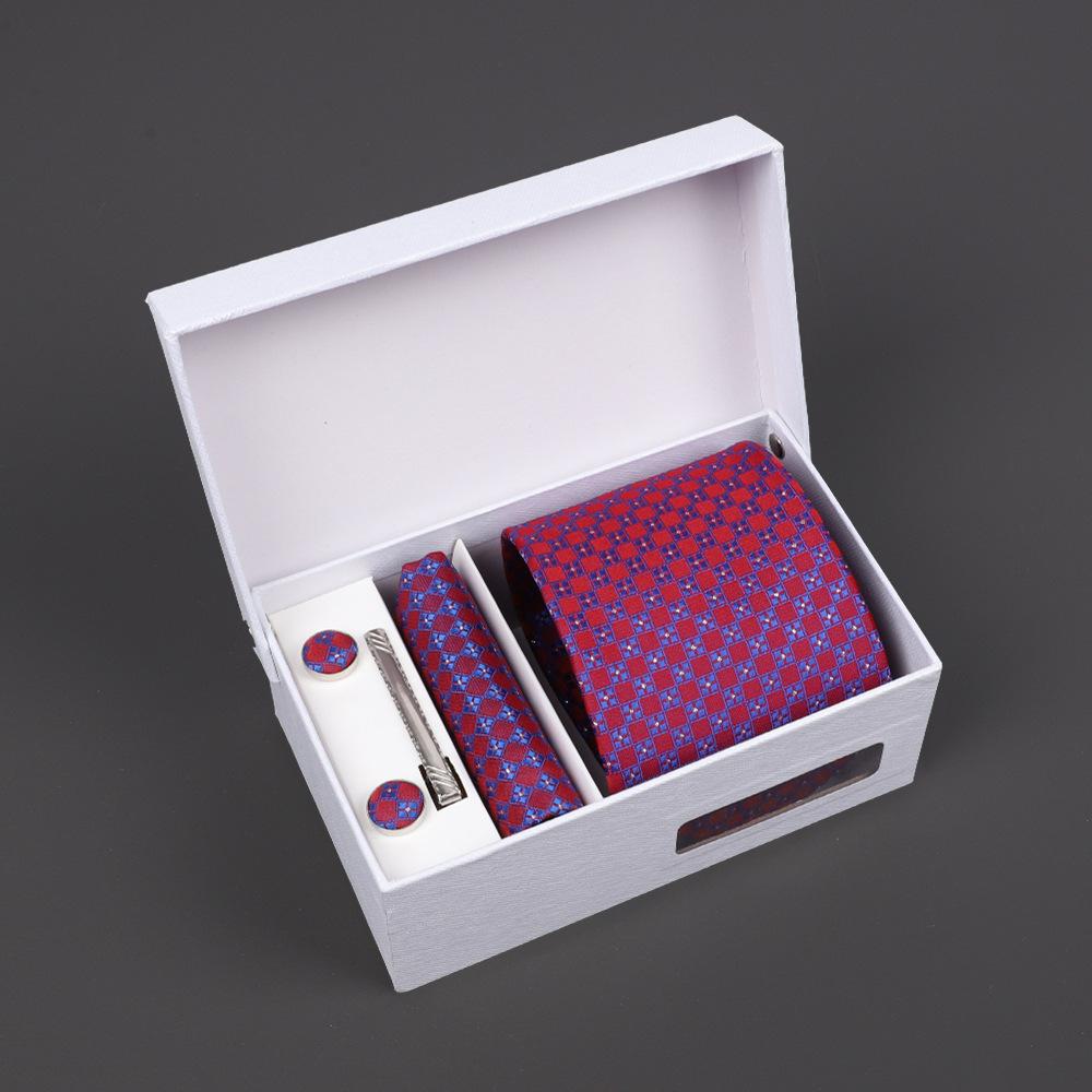 2025 Men'S Tie Premium Gift Box Jacquard Embroidered Tie Tie Logo Making
