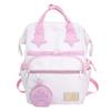 Star Splicing Cute Design Student Backpack With Coin Purse For Daily Use