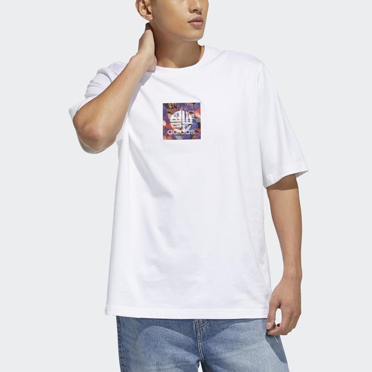 adidas Мужская футболка с рисунком Originals Cny и принтом логотипа, белая GN5449