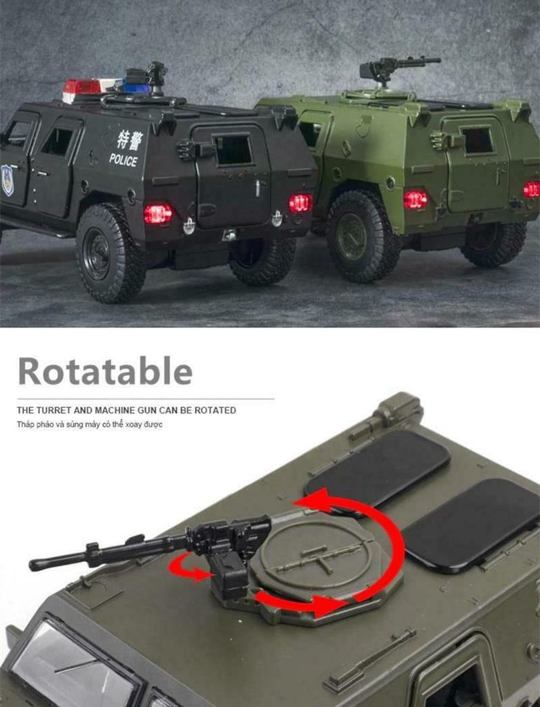 Военный переделанный бронированный автомобиль литой игрушечный автомобиль танк детский ABS132 внедорожный