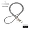 7mm Thick Polyester Mobile Phone Crossbody Lanyard with Stainless Steel Back Sticker
