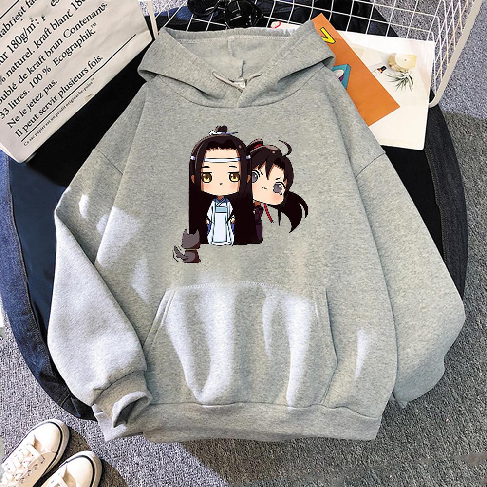 Anime Mo Dao Zu Shi Hoodie Women Cartoon Lan Wang Ji Wei Wu Xian Hoody Women's Kawaii Casual Sweatshirt Gothic Tops Streetwears