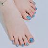 Blue Crystal Gel Pedi