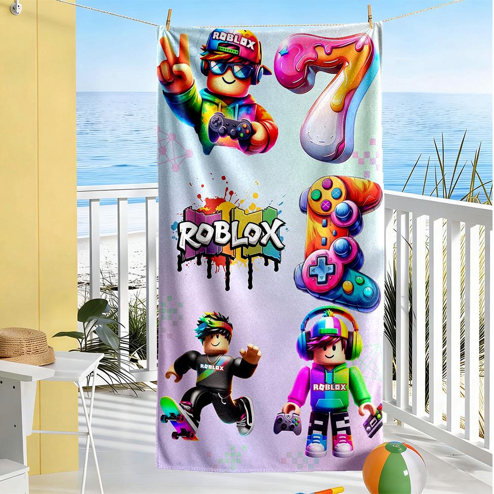 Roblox Beach Towel Super Soft & Absorbent Comfortable Lightweight