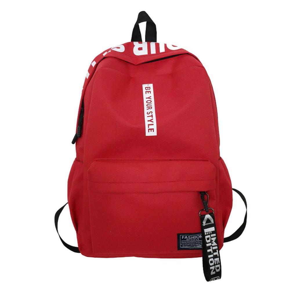 Большой емкости сплошной цвет водонепроницаемый нейлоновый повседневный рюкзак школьная сумка