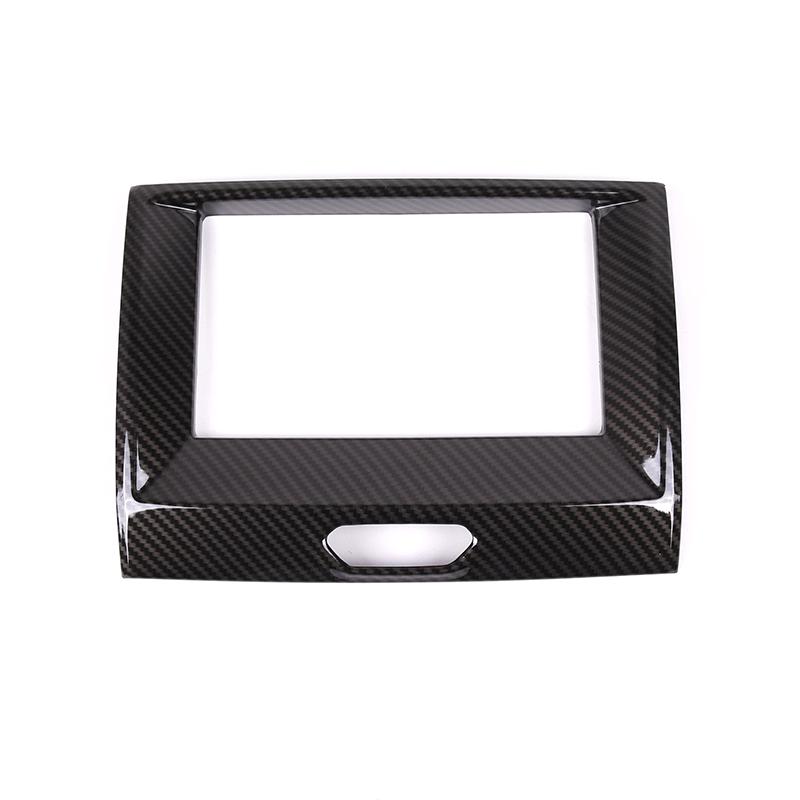 Углеродное волокно в стиле автомобиля, центральная навигационная рамка, накладка, наклейка для Ford Ranger Everest Endeavour 2015-авто
