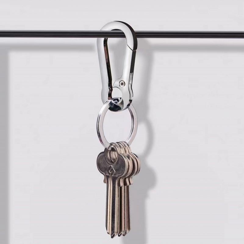 2/5Pcs Gourd Buckle Keychains Climbing Hook Car Strong Carabiner Shape Keychain Accessories Key Chain Ring