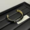Enamel Retro Opening Bangle French Style Women's Hand Bracelet Simple Woman Cuff Bracelet  Gifts