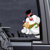 Рождественское украшение, Стикер с выглядывающим эльфом, Виниловые водостойкие наклейки для окон автомобилей, Грузовиков, Внедорожников, Ноутбуков, Бамперов, Автомобильные наклейки и декали (Эльф)
