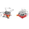 Outdoor Four Square Stove Gas Stove Portable Folding Cassette Stove Camping Stove Picnic Kettle Cooking Utensils