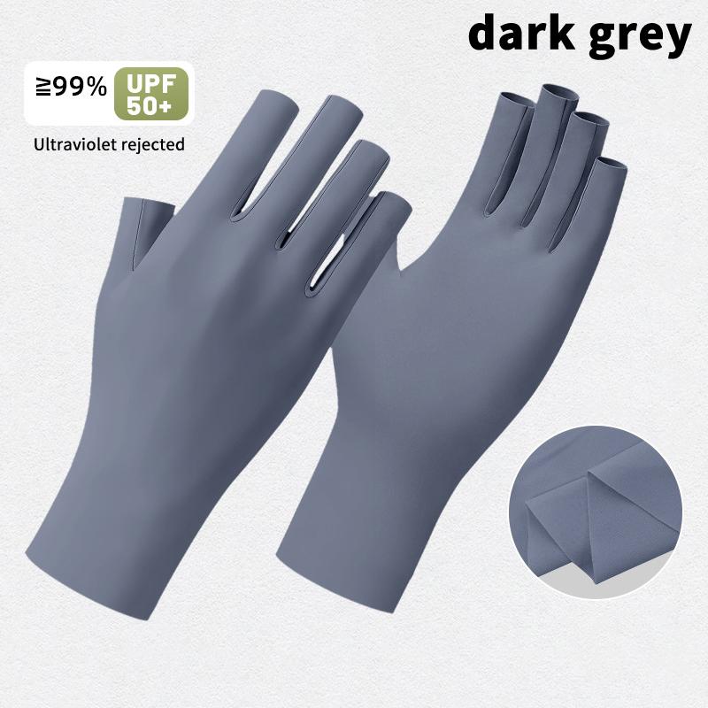 1 Pair Anti Uv Nail Gloves Uv Gel Shield Glove Half Finger Manicure Led Lamp Nail Art Salon Tools
