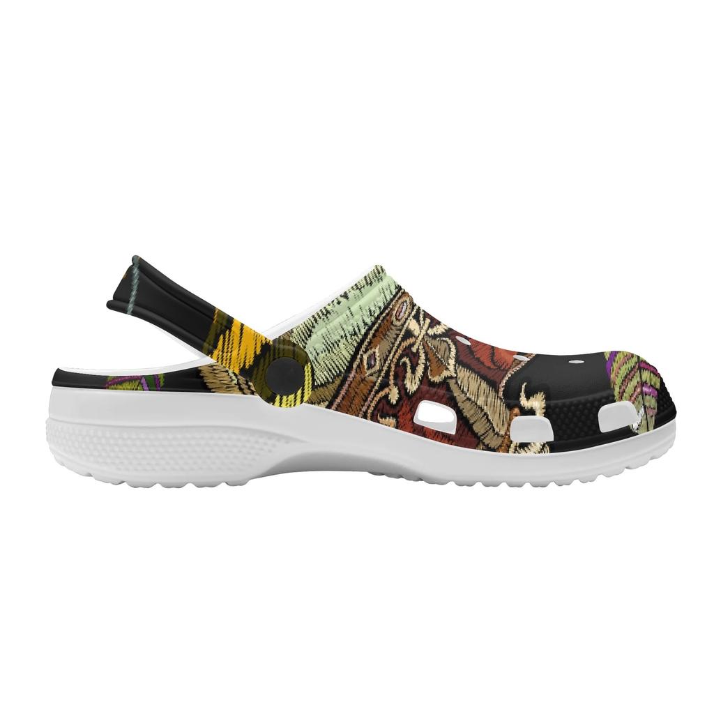 Allover Printed EVA Clogs Men Women Lightweight Breathable Slip On Casual Shoes Soft Sole Summer Sandals Daily Comfort Wear