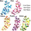 Wedding Ornament Folding Wings Single Layer 3D Decals Wall Art PVC Mural Butterly Wall Sticker