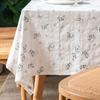 Полая кружевная белая скатерть в европейском пасторальном стиле из хлопка и льна Прямоугольная бытовая скатерть Круглый журнальный столик Гостиная