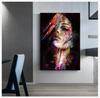 Abstract Graffiti Art Canvas Painting Pop Art Canvas Posters Modern Girls Wall Art Pictures For Living Room Wall Decor Background Wall Decoration