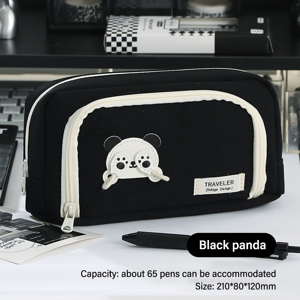 Пенал большой вместимости, двухслойный органайзер для ручек, креативный пенал, подарок