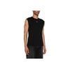Off-White Ss24 Однотонный круглый вырез жилет без рукавов обычный крой мужские топы черный OMAC027C99JER0011001