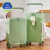 Бесплатная доставка: 20-дюймовые и 24-дюймовые многофункциональные чемоданы на колесах с передним открыванием и широкими ручками