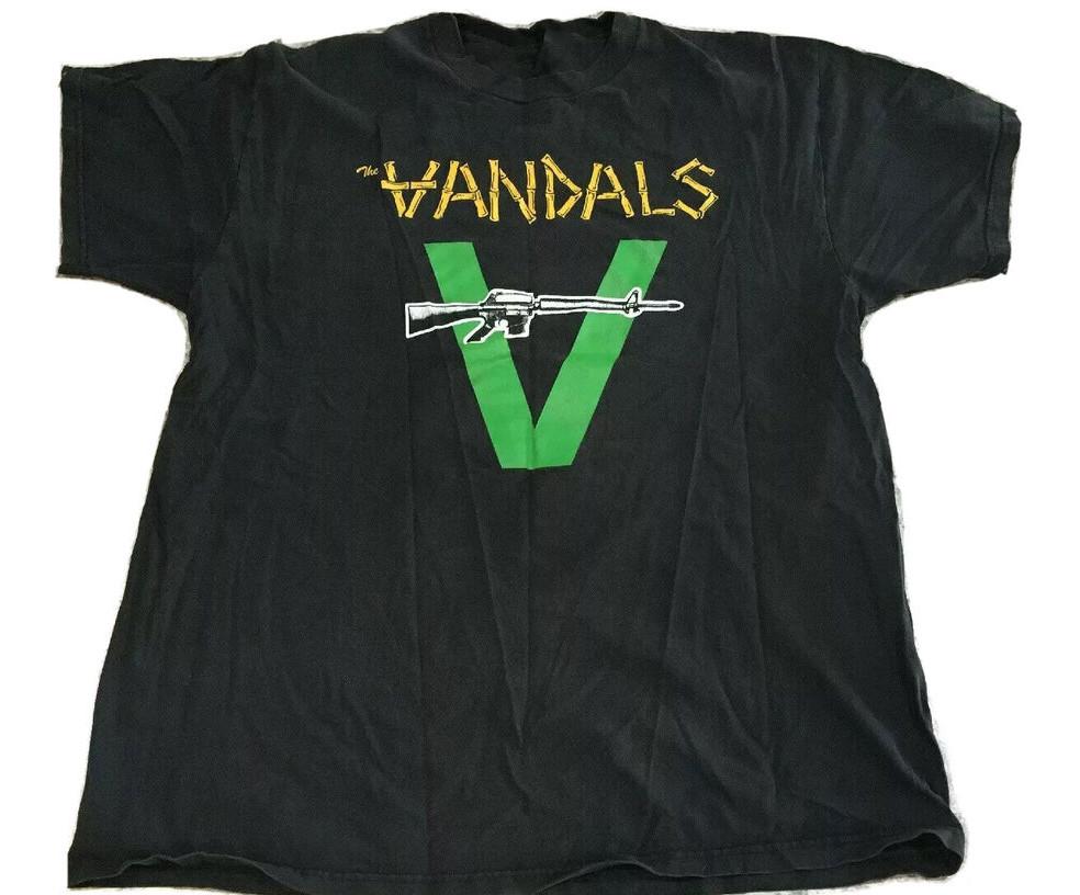 The Vandals Band Music Black T-Shirt Cotton All Size VK153