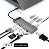 Док-станция типа C USB 3.0 Hub с RJ45 Gigabit Ethernet адаптером Multiport Expander для ноутбука MacBook
