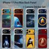 S-Star T-Trek For iPhone 17Pro/ProMax Battry Back Cover with Camera Decal Skin Rear Protective Sticker Film