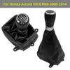 For Honda Accord VIII 8 MK8 2008-2014 Gear Shift Knob Shifter Lever Stick Gaiter Boot Cover Cars Accessories Interior Parts