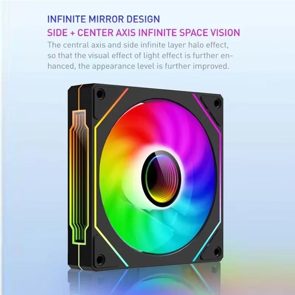 PWM Control PC Case Fan ARGB CPU Cooler Fan 3D Texture Computer Chassis Fan Computer