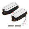 FLEOR комплект звукоснимателей Double Coil Humbucker для электрогитары звукосниматель гриф+бридж замена-белый