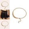 Metal Waist Chain For Women With Irregular Aluminum Links Summer Fashion Accessory
