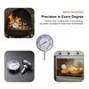 1 шт. Безопасные термометры для плиты из нержавеющей стали 0-300℃ 35 мм Мини-термометры для духовки Измеритель температуры для гриля BBQ Инструменты для выпечки