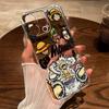 Чехол для телефона с граффити Аниме One Piece Луффи Зоро из ТПУ для iPhone 15 14 13 Pro Max и Samsung Galaxy S24 Ultra, Прозрачный ударопрочный защитный чехол