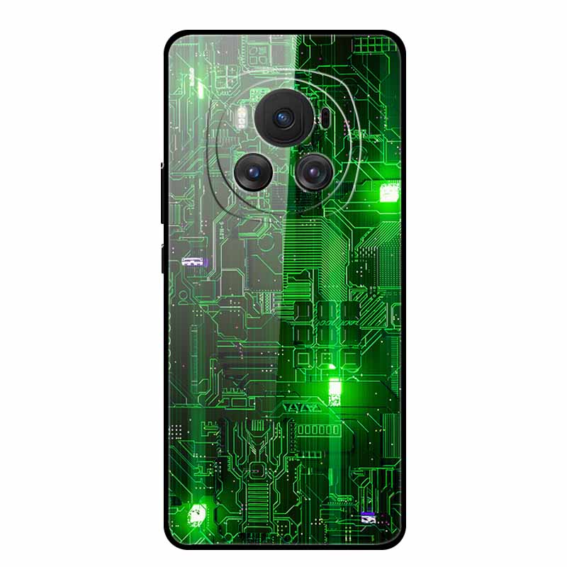 Tempered Glass Case For Honor Magic 6 Pro Case 6.8" Soft Edge Hard Glass Back Cover For Honor Magic6 Pro Phone Case Fundas Shell