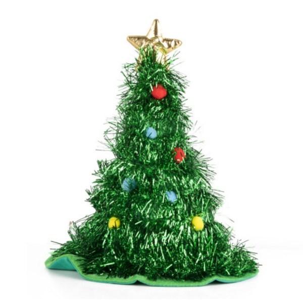 Christmas Glitter Tree Hat Fun Party Props
